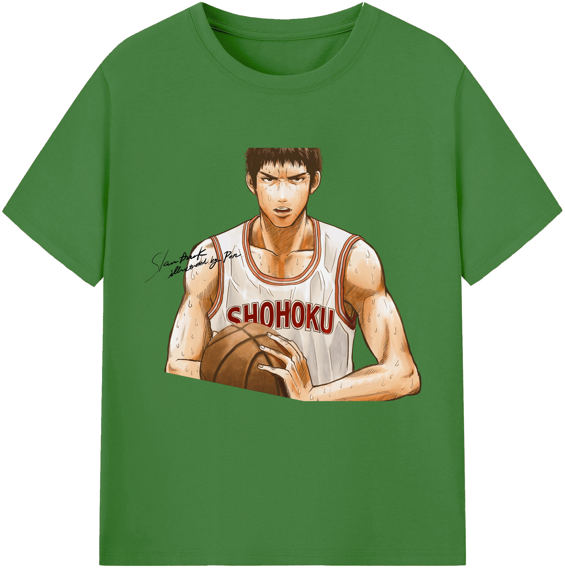 （画像用） SLAM DUNK／スラムダンク レディースカジュアルプリントTシャツ（綿100％）